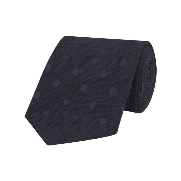 Grey Polka Dot Spot Blend Noile Tie