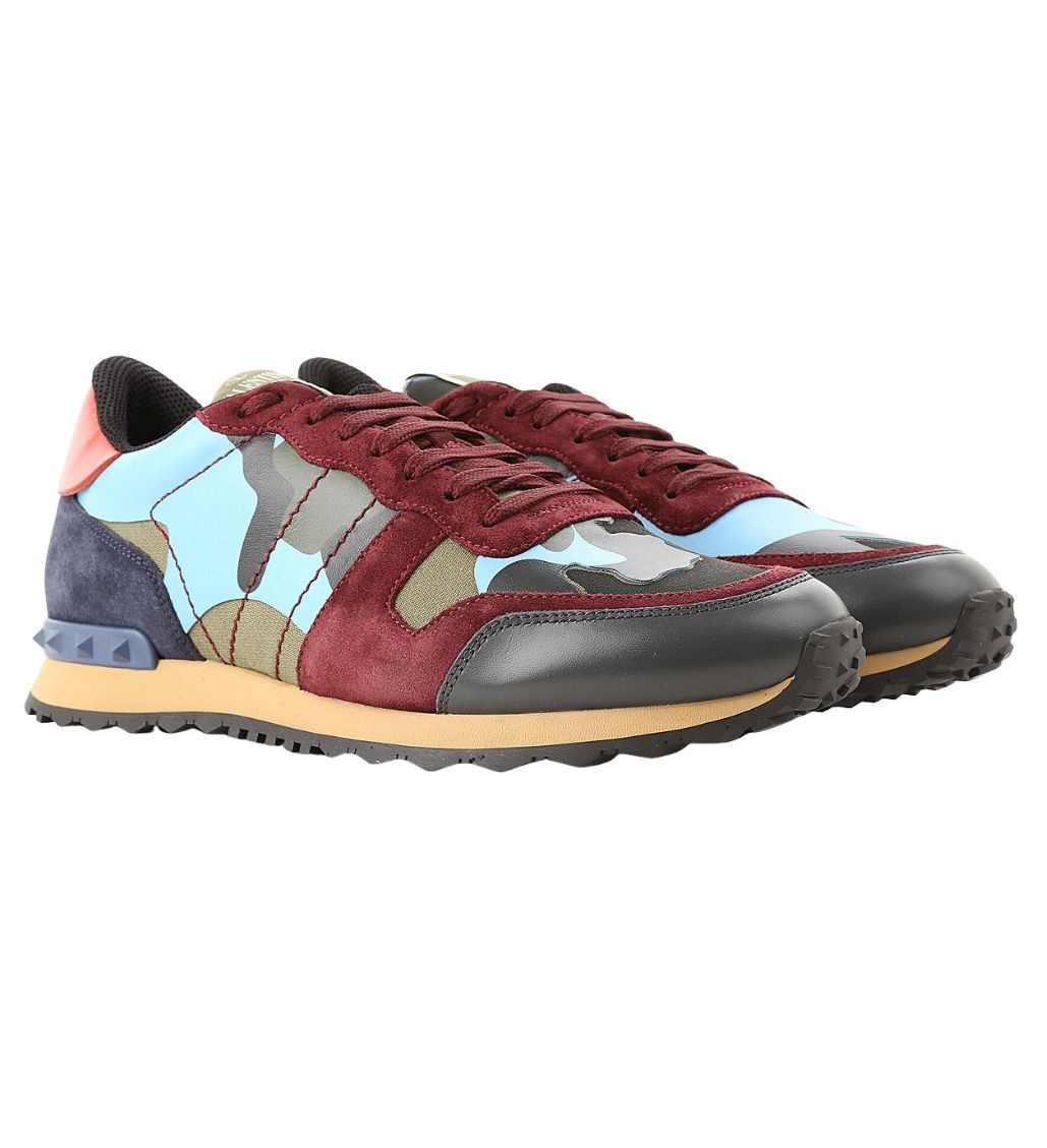 Rockrunner Camouflage Low Top Sneaker Blue - Image 2
