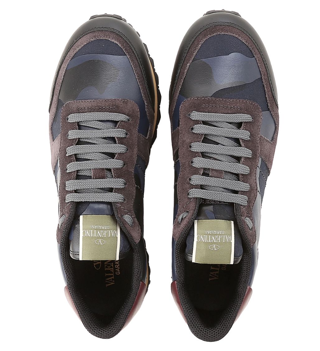 Rockrunner Camouflage Low Top Sneaker Navy - Image 3