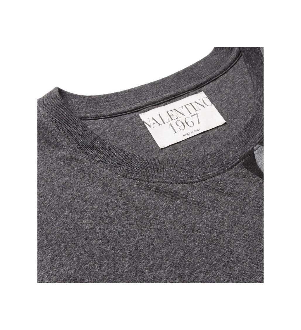 Tiger Logo Printed Mens T-Shirt Tee Grey - Image 2