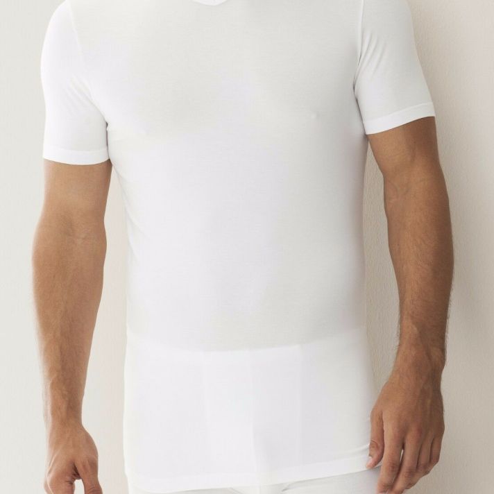 700 PURENESS V NECK T-SHIRT 100% COTTON MICROMODAL SMALL