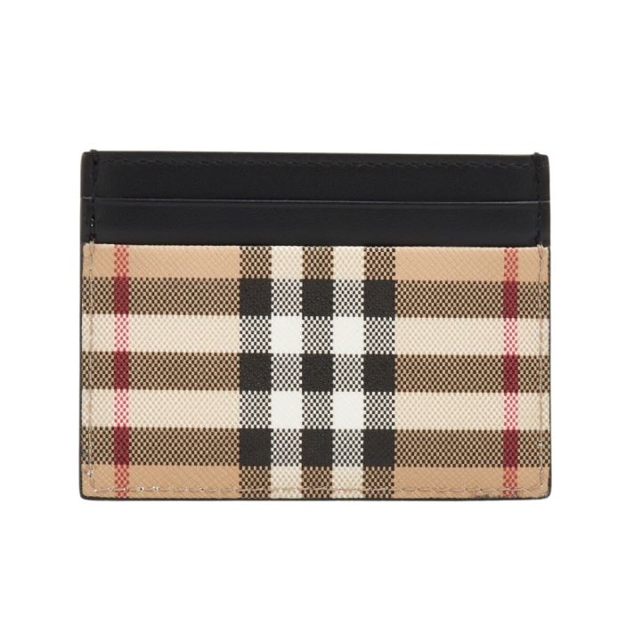 Vintage Classic Check Card Holder