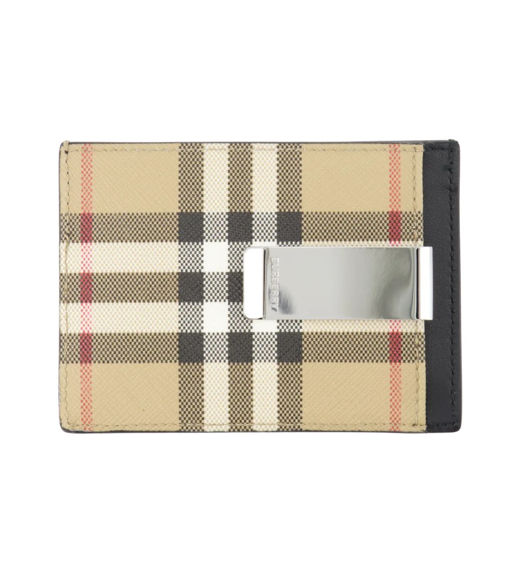 Classic Check Money Clip Credit Card Holder - Image 5