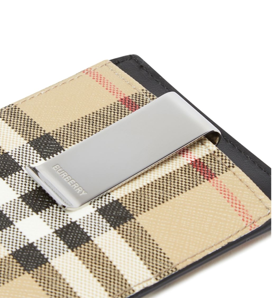 Classic Check Money Clip Credit Card Holder - Image 2