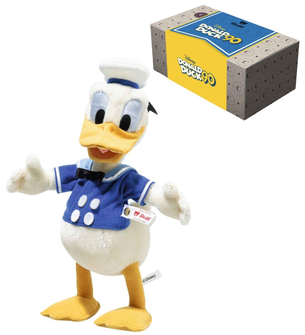 STEIFF Donald Duck Disney Limited Edition 90th anniversary EAN 355349 27cm